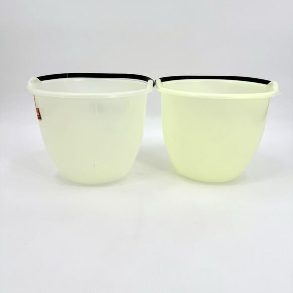 2 Candy Glow In The Dark Halloween Pail Bucket Handle Trick Treat Face 7 in Vtg - Picture 3 of 10